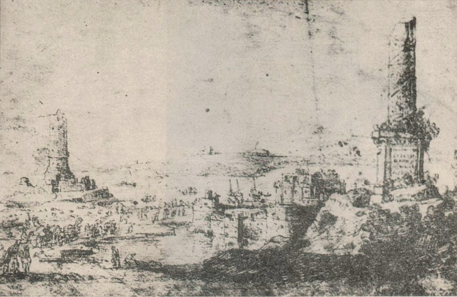 Рисунка на Созопол от фламандския художник Ян Петерс - 1653 г.