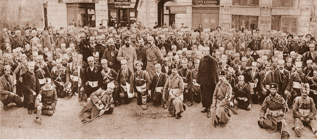 Бургас, Юнашкият легион преди заминаване за фронта - 1912 г.