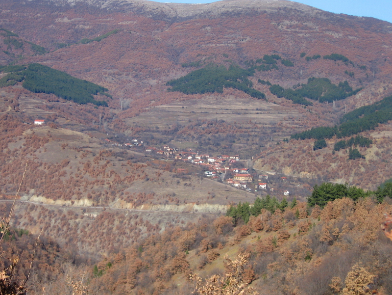 Село Цървище,изглед от юг